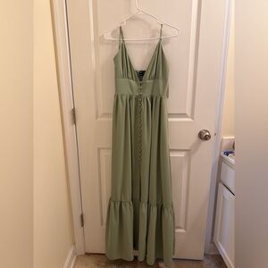 Windsor Sage Green Maxi Dress